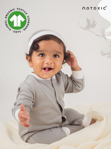 Cosmos OneSea Organic Rompers Button Down with Rib