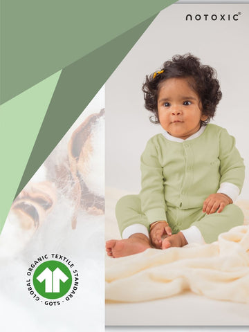 Herb OneSea Organic Rompers Button Down with Rib