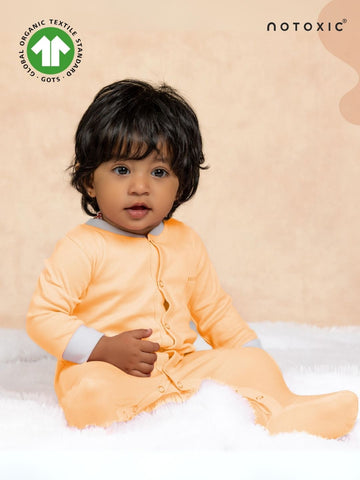 Starfish OneSea Organic Rompers Button Down Footed