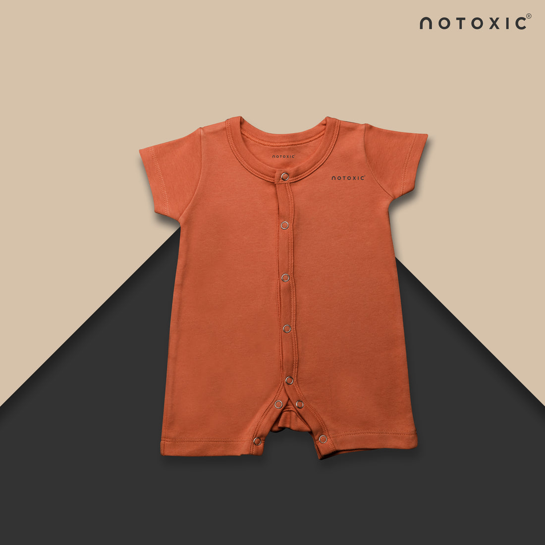 Coral OneSea Organic Button down Shorts Romper