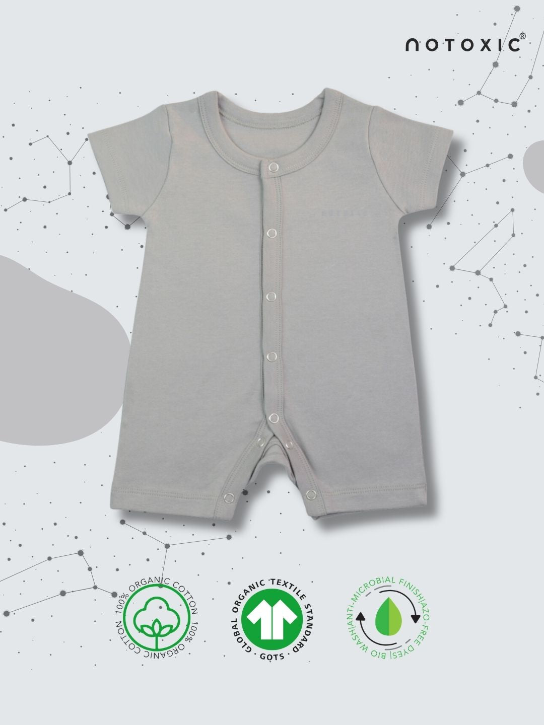 Cosmos OneSea Organic Button down Shorts Romper