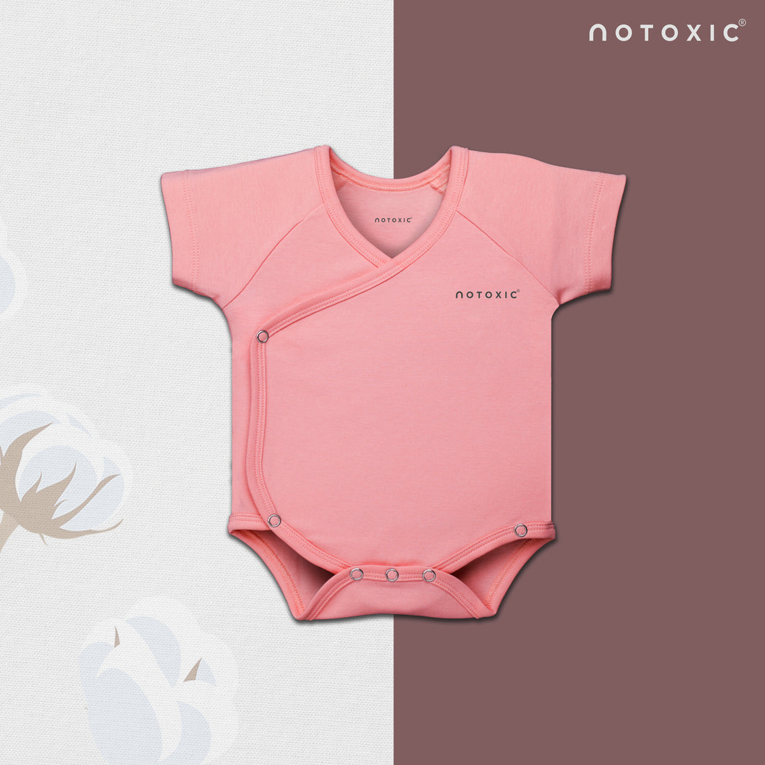 Flamingo OneSea Organic Kimono Bodysuit Half Sleeve