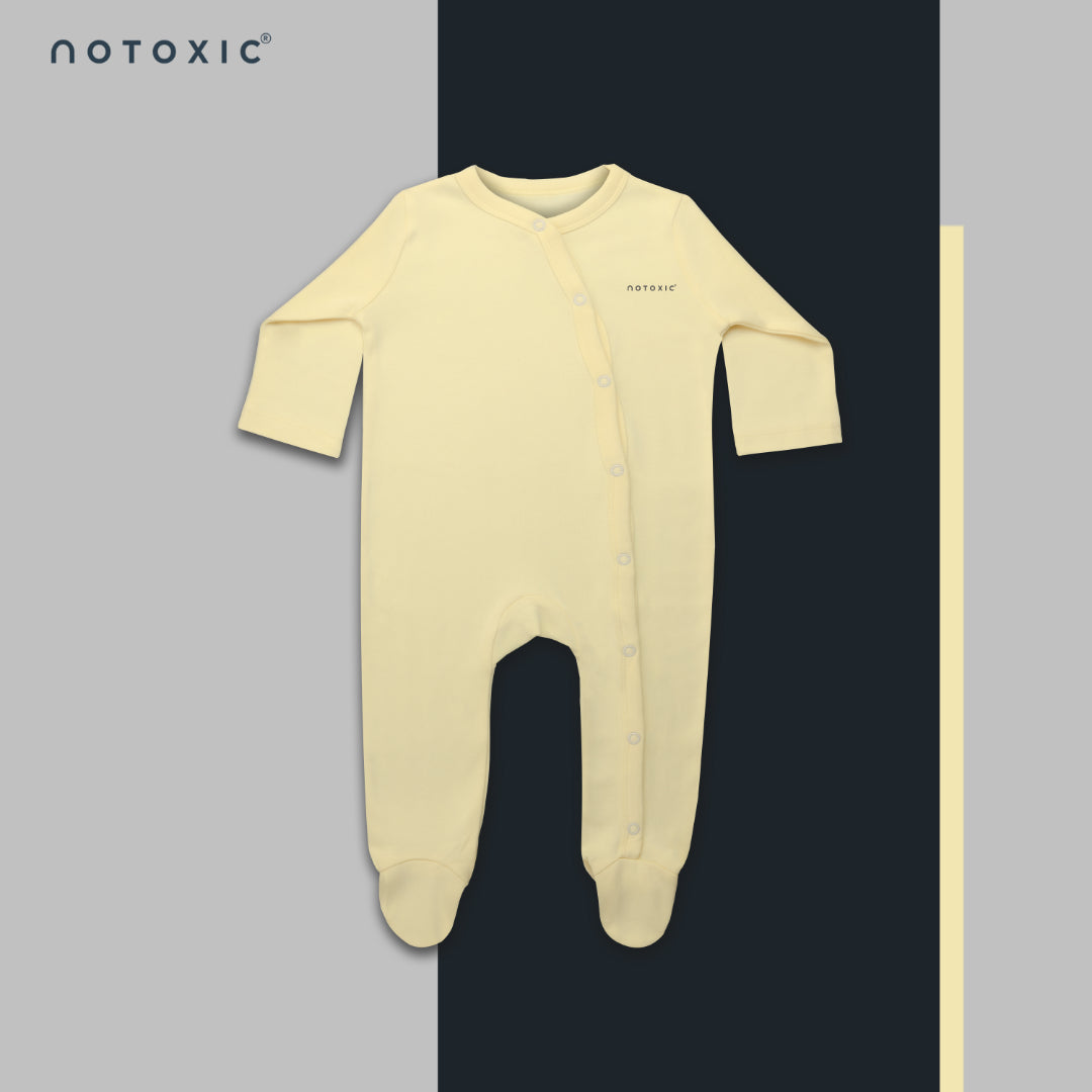 Sand OneSea Organic Kimono Footed Romper