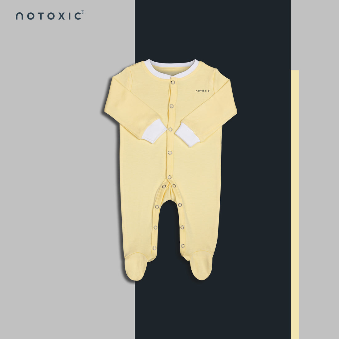 Sand OneSea Organic Rompers Button Down Footed