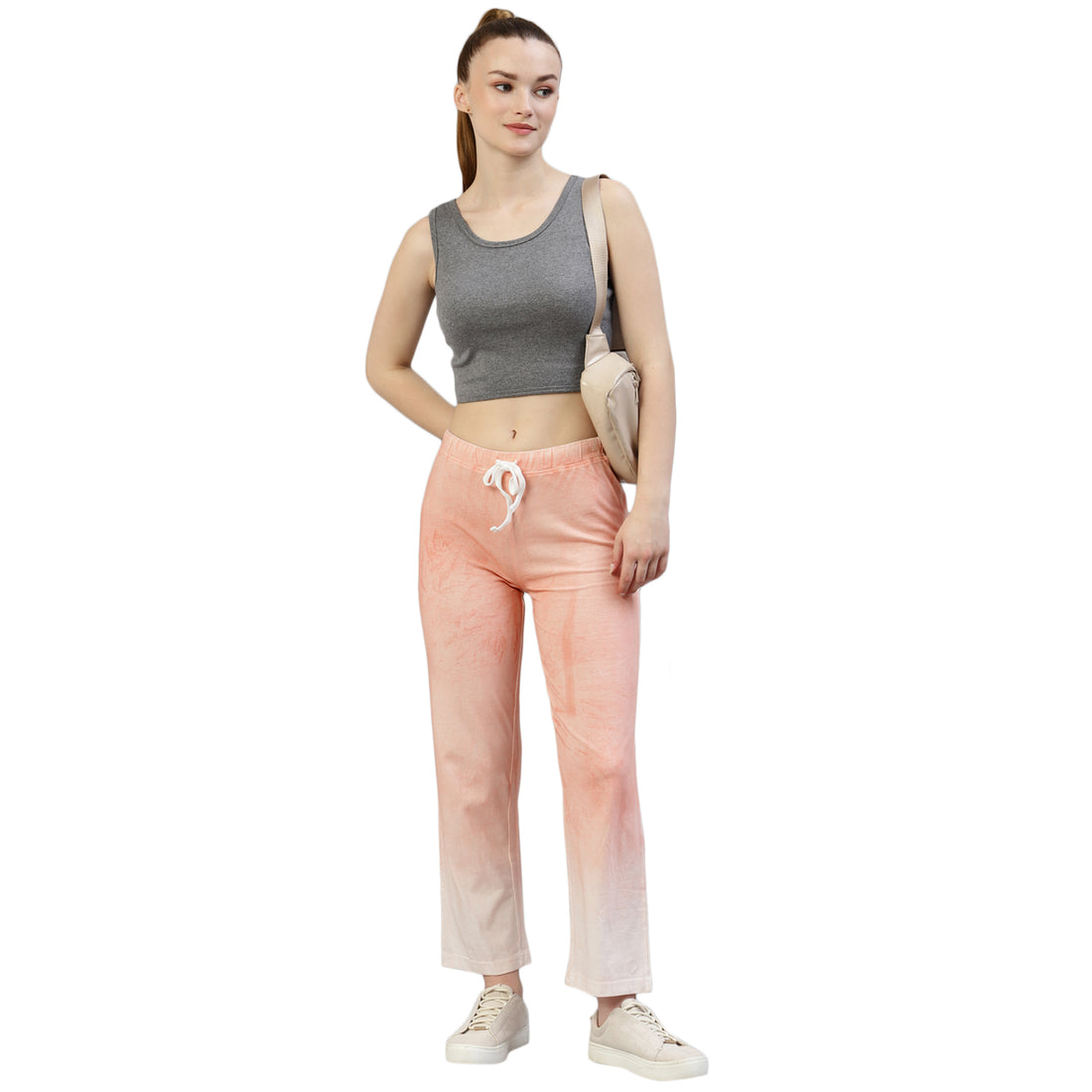 Dye Orange Wide Leg Pant
